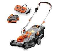 Tondeuse à gazon à batterie 40V FUXTEC FX-E2RM37 - Set avec 2 batteries 4Ah et double chargeur 2,4A
