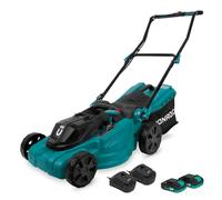 Tondeuse à gazon sans fil 40V - 38 cm - 2 batteries 2.0Ah et chargeur double inclus