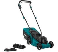 Tondeuse à gazon sans fil 40V - Sans balais à charbon - 33cm - Hauteur de coupe réglable - 2x batteries 2.0Ah et chargeurs inclus