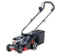 Tondeuse à gazon sans fil de 32 cm de largeur - Batterie lithium-ion 18 V - Boîtier en plastique - Noir et gris