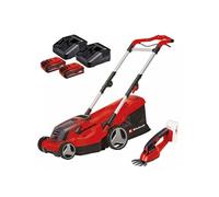 Tondeuse à gazon électrique GE-CM 36/37 Li Set + cisaille à gazon GE-CG 18/1 Li-Solo EINHELL