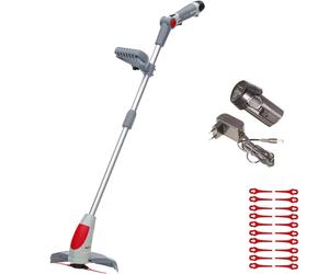 Tondeuse à gazon sans fil IKRA IART 1224 | 12 V | Largeur de coupe 24 cm | Système de lames en nylon | 20 lames de rechange incluses | Batterie et chargeur inclus