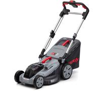 Tondeuse à gazon sans fil IKRA IB-LM 43 | Système Bosch 36 V | Largeur de coupe 43 cm | 5 hauteurs de coupe 30-75 mm | Kit mulching | Bac de ramassage 52 l | sans batterie ni chargeur