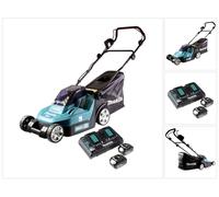 Tondeuse à gazon sans fil Makita DLM 432 PG2 36 V (2x 18 V) 43 cm + 2 batteries 6,0 Ah + double chargeur