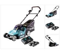 Tondeuse à gazon sans fil Makita DLM 432 PM4 36 V (2x 18 V) 43 cm + 4 batteries 4,0 Ah + chargeur double