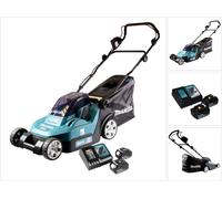 Tondeuse à gazon sans fil Makita DLM 432 RT2 36 V (2x 18 V) 43 cm + 2 batteries 5,0 Ah + chargeur