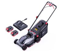 Tondeuse à gazon sans fil MOVA GL415, largeur de coupe de 38 cm, moteur sans balais, batterie 20 V SyncPack™, réglage de la hauteur de coupe à levier unique, fonctions de mulching et de ramassage, bac