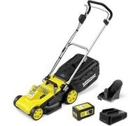 Tondeuse à gazon sur batterie Karcher LMO 3-18- coupe 34 cm- mulshing kit- bac 35l- 3500 tr/min- 350m²