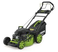 Tondeuse à gazon Thermique 5.5 CV 190cc Moteur 4T Essence Coupe 51cm Bac 60L Mulching 7 hauteurs 25 à 75mm Entretien Jardin VITO