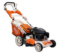 Tondeuse à gazon thermique autotractée RURIS RX355S - Moteur Honda 4 temps 145 cc 3,5 CV, coupe 46 cm, bac 65 L, 5-en-1, mulching