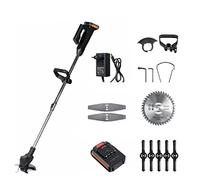 Tondeuse à gazon, Tondeuse à gazon électrique 1800W 42V taille-haie sans fil tondeuse main réglable outil de jardin avec batterie(1 Battery)