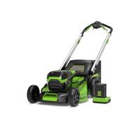 Tondeuse à gazon tractée Brushless 46cm 60V GREENWORKS - Batterie 4,0Ah - Chargeur - GD60LM46SPK4