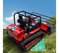 Tondeuse à lame rotative - Tondeuse de pente télécommandée - Moteur diesel de 15 chevaux - Auto-propulsée - Largeur de coupe de 100 cm - Adaptée pour les branches et les terrains incultes - Stock en A