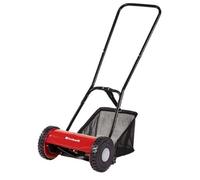 Einhell Tondeuse à Gazon Manuelle GC-HM 300 (Jusqu’à 150 m², Cylindre de Coupe, 5 Lames en Acier, réglage de la Hauteur de Coupe sur 4 Niveaux de 13 à 37 mm, bac de ramassage de 16 litres)