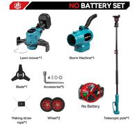 Tondeuse, coupe-bordures et souffleur 3-en-1 - Tondeuse à batterie X11 - 2500 W - Souffleur à 200 m/s - Compatible avec les batteries 18V - Sans batterie
