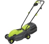 Tondeuse Gazon Électrique 1100W - Kinzo - Coupe 32cm - Bac de Ramassage