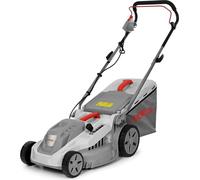 Tondeuse électrique 1600W 2en1 Tonte & Ramassage Pelouse Largeur de coupe 38cm, 5 Hauteurs de coupe, Tondeuse gazon Bac 42L IKRA