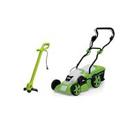 Tondeuse electrique 1800W Moteur induction coupe 42 cm + Coupe bordure 250W Tête Automatique Pack VITO