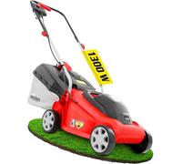 Tondeuse électrique 2 en 1, 1300 W, 33 cm, bac de ramassage de 30 L. Réglage de la hauteur de coupe des roues de 20 à 60 mm. Tondeuse compacte, idéale pour le jardin, le gazon et l'entretien régulier