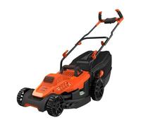 Black & Decker Tondeuse rotative électrique BEMW471BH 1600W 38 cm 45L poignée Bike Orange