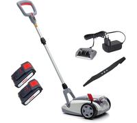 Tondeuse électrique manuelle avec fonction mulching, idéale pour les petits gazons jusqu'à 50 m²