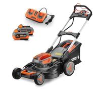 Tondeuse gazon batterie autotractée 40V (2X20V) - FUXTEC FX-E2RM51 - 51cm mulching ejection latérale 2 batteries Li-Ion 4Ah