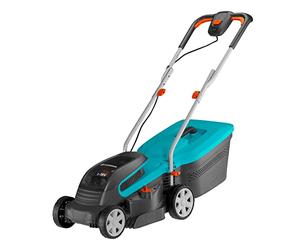 Tondeuse gazon ss fil PowerMax Gardena 32/36V P4A, ss bat : Tondeuse à gazon pr surfaces 200 m², larg coupe 32 cm, cap bac 30 l, haut coupe 20 à 60 mm, sys Cut and Collect (14621-55)