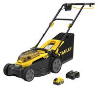 Tondeuse poussée 34 cm BRUSHLESS 18V - 1 x 4 Ah V20 - STANLEY POWERTOOLS - SCMWP3401M1-QW