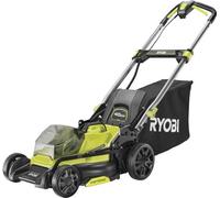 Tondeuse poussée RYOBI 18V Brushless, Coupe 40 cm, Ramassage et Mulching, Sans Batterie ni Chargeur, RY18LMX40C-0
