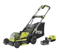 Tondeuse poussée RYOBI 18V Brushless - coupe 40cm - 1 batterie 5,0Ah - 1 chargeur rapide - RY18LMX40C-150