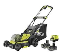 Tondeuse poussée RYOBI 18V Brushless - coupe 40cm - 2 batteries 4,0Ah - 1 chargeur rapide - RY18LMX40C-240