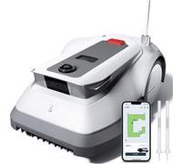 ECOVACS Goat G1-800 (avec garage) Robot tondeuse 800 m² sans câble périphérique, robot tondeuse avec cartographie automatique, positionnement UWB + vision + GPS