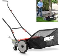 Tondeuse rotative de 46 cm – avec un bac de ramassage de 50 litres | Tondeuse manuelle pour pelouse anglaise, idéale pour le jardin – silencieuse et fonctionnant sans essence, sans électricité ni batt