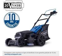 Tondeuse sans fil Scheppach BC-MP470-X SET XL2x2, Coupe 73 cm, 20V IXES, Avec batterie et chargeur