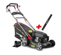 Tondeuse thermique autotractée 144.3cc - 46cm livrée avec 2 lames + mulching - Gardeo Pro