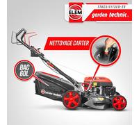 Tondeuse thermique autotractée 173cc - 50.6cm avec démarrage électrique -mulching - éjection latérale