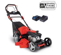 Scheppach Tondeuse à gazon MS173-51E autotractée 51 cm démarrage électrique, bac 65L, mulching