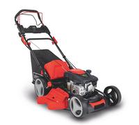 Tondeuse à gazon à essence Scheppach MS173-51E avec démarrage électrique | 4,1 ch | Largeur de coupe de 51 cm | Traction | Mulching | Bac de ramassage de 65 L | Batterie + chargeur + huile inclus