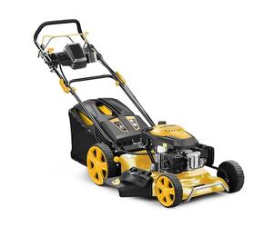 Tondeuse Thermique tractée 196cm3 - Coupe 53cm - Démarrage Électrique + Variateur de Vitesse -Plus Besoin de Tirer sur Le Lanceur pour démarrer - Fonction 4en1 et Easy Clean - Marque Francaise