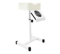 TONFEION Tabouret de pédicure, avec aspiration, mobile, hauteur réglable, 48-68 cm, 2800 tr/min, 220 V 22 W, repose-pieds pour salon, spa et salon de manucure (blanc)