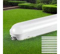 Tonffi 10 Pièce Néon LED 150cm, Réglette LED IP65 Connectable 60W [7500LM, 4000K Naturel Blanc] - Luminaire Étanche Tube Lampe pour Garage, Cave, Atelier, Entrepôt