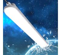 Tonffi Neon LED 120 CM Reglette LED 36W 4500LM 4000K Naturel Blanc Tube Lampe Connectable Luminaire Plafonnier Éclairage pour Garage, Bureau, Atelier, Sous Sol