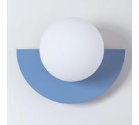 TONFON Applique Murale Globe en Verre Nordique géométrique Chambre à Coucher Applique Murale d'intérieur for Salon Salle d'étude Couloir Salle à Manger Restaurant escaliers Hall Lampe Murale(D)