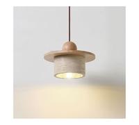 TONFON Lustre Moderne en marbre Robuste en Pierre Naturelle - Lampe Suspendue Moderne en travertin Jaune for Restaurant, îlot de Cuisine, Salon, Chambre à Coucher, Chevet, Salle à Manger, Couloir(L)