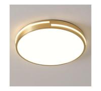 TONFON Plafonnier LED Nordique en cuivre, éclairage d'entrée Simple, plafonnier à Gradation Tricolore, for Salon, Chambre à Coucher, Salle à Manger, Cuisine, Salle d'étude, Couloir(30cm)