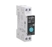 TONGOU Interrupteur Connecté, 63A DIY Commutateur ZigBee Intelligent Compatible avec Alexa, Google Assistant, TUYA/Smart Life APP Contrôle à Distance, avec Mesure, Commande Vocale et Fonction de Temps