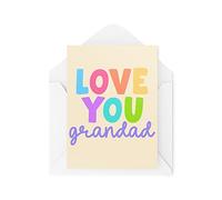 Tongue in Peach Cartes de vœux fantaisie amusantes | Love You Grandad | Anniversaire Fête des Pères Grandad Thinking Of You Banter Funny Blague | CBH1294