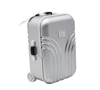 Tongyixin Mini Petit Trolley Tirelire，Adorable Trolley Organisateur de Bagages，Simulation de Valise Tirelire，Valises de Voyage pour économiser de l'argent，Cadeaux d'anniversaire Amusants（Argent）