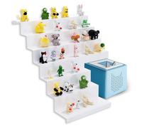 Toniebox Étagère pour Tonie appliquée à IKEA KALLAX - Organiseur de rangement magnétique pouvant contenir plus de 50 figurines et boîte de Toniebox | Étagère blanche pour enfants avec maintien