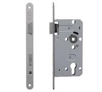 ToniTec Serrure à cylindre profilé à encastrer DIN droite pour porte de chambre PZ-Schloss Retrait 55 mm Manchette 20 mm